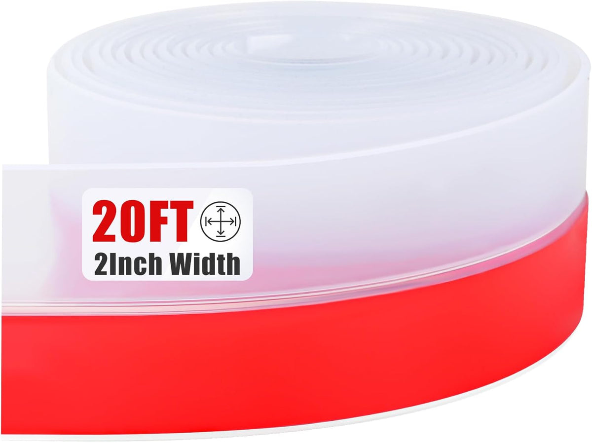 Draft Seal Tape for Doors and Windows 2 in x 20 Ft Silicone Weather Stripping Extra Thick 2mm Door