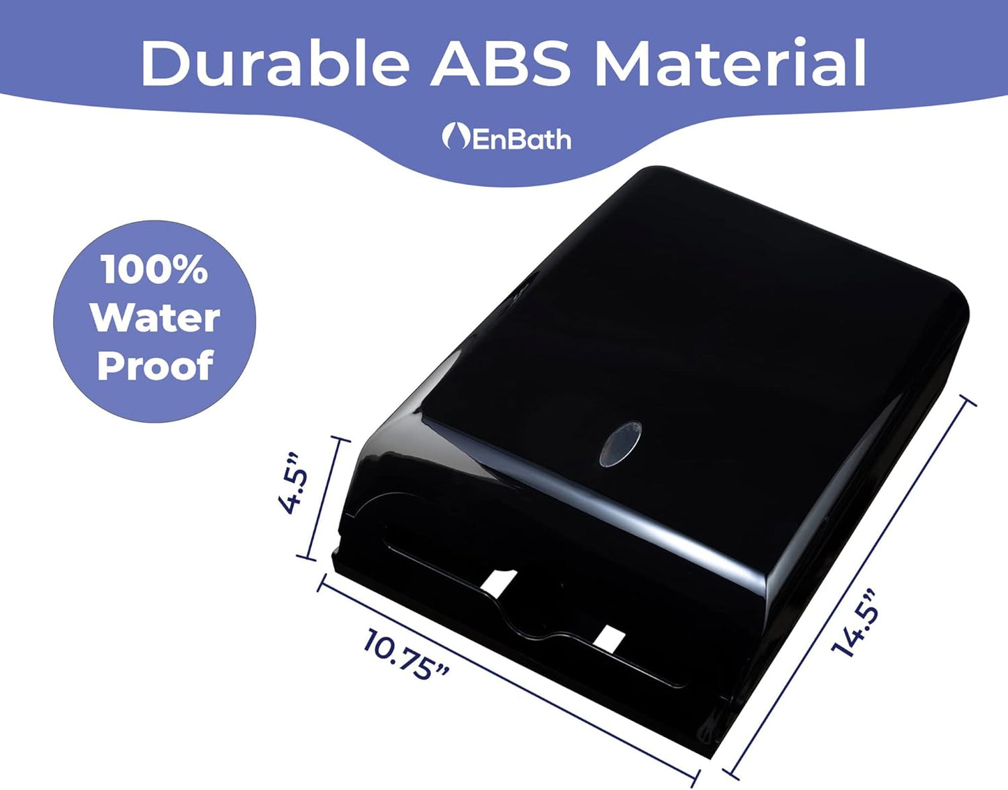 Commercial Paper Towel Dispenser Wall Mount, Holds 500 Multifold, Trifold, Z Fold, C Fold Hand