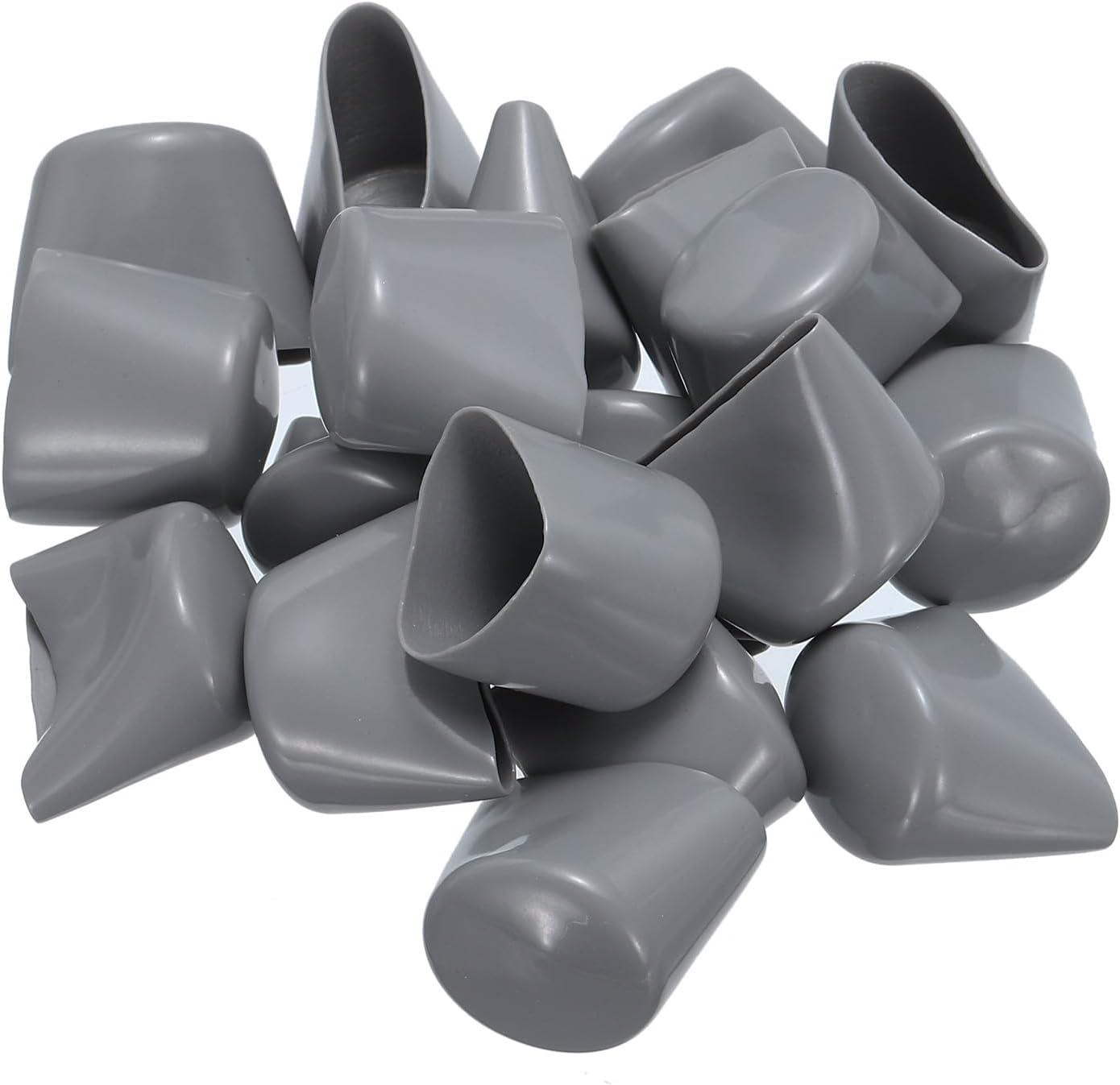 uxcell 20pcs Rubber End Caps 30mm ID Vinyl PVC Round Tube Bolt Cap Cover Screw Thread Protectors