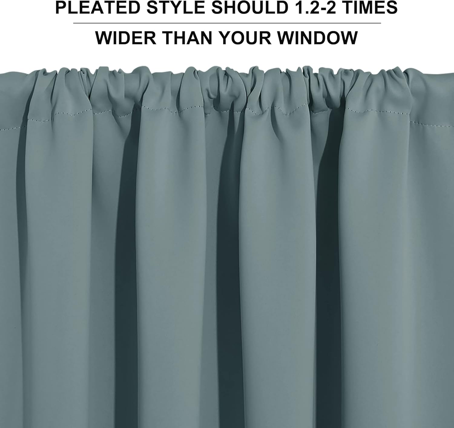 RYB HOME Blackout Curtains for Kitchen, Over Sink Privacy Curtains Window Decor, Thermal Insulating