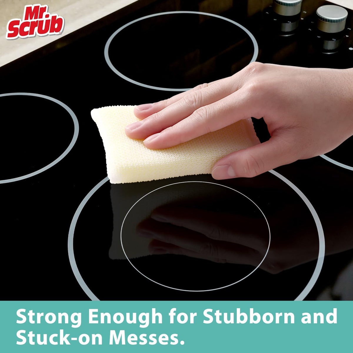 Sponges Kitchen Scrub Dish Sponge Scouring Pad, 48 Pads Cleaning Brush Dishwasher Soap Supplies