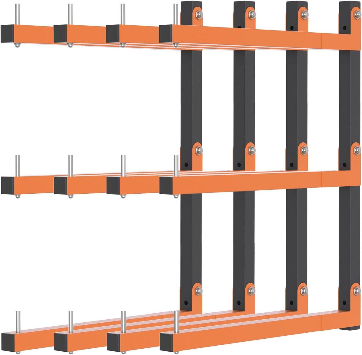 Lumber Rack Wall Mount, Lumber Storage Rack, Heavy Duty Wood Storage Racks with 6-Level System, 720