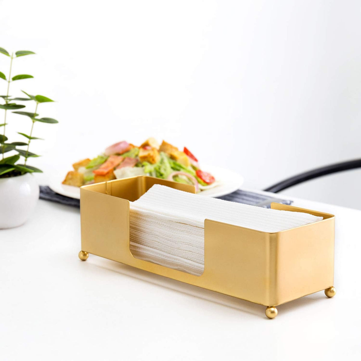MyGift Gold Paper Towel Holder, Toilet Paper Towel Dispenser for Bathroom, C fold Paper Towel