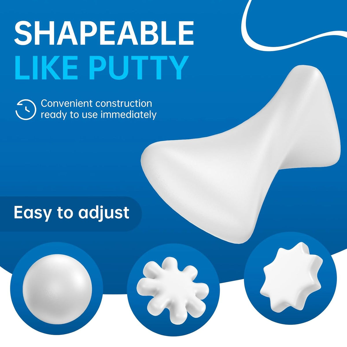 Quick Mending Mud & Waterproof White Sealant Putty (Pack of 8) - Ideal for Sealing: Air