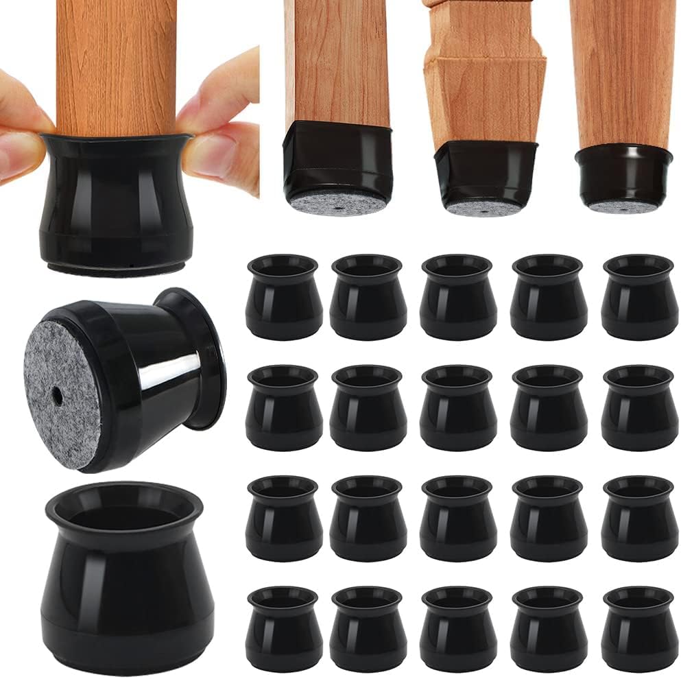 BUMACO Chair Leg Floor Protectors Chair Leg Protectors for Hardwood Floors Silicone Pads Covers to