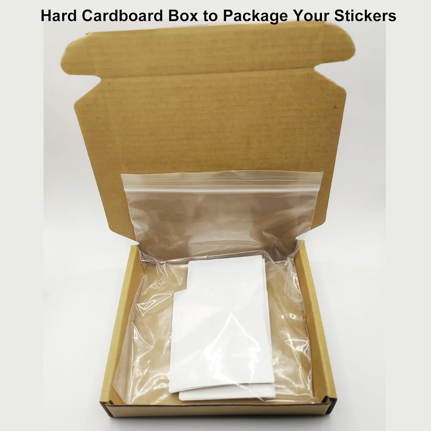 30-300 PCS Custom Square Stickers Labels for Small Business Logo, Glossy Waterproof Square Vinyl