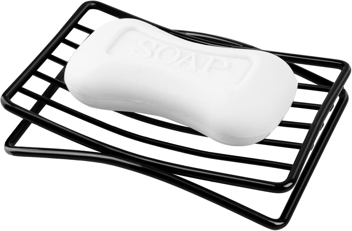 Soap Dish Bar Soap Holder for Shower Bathroom, Stainless Steel Self-draining Sponge Holder for
