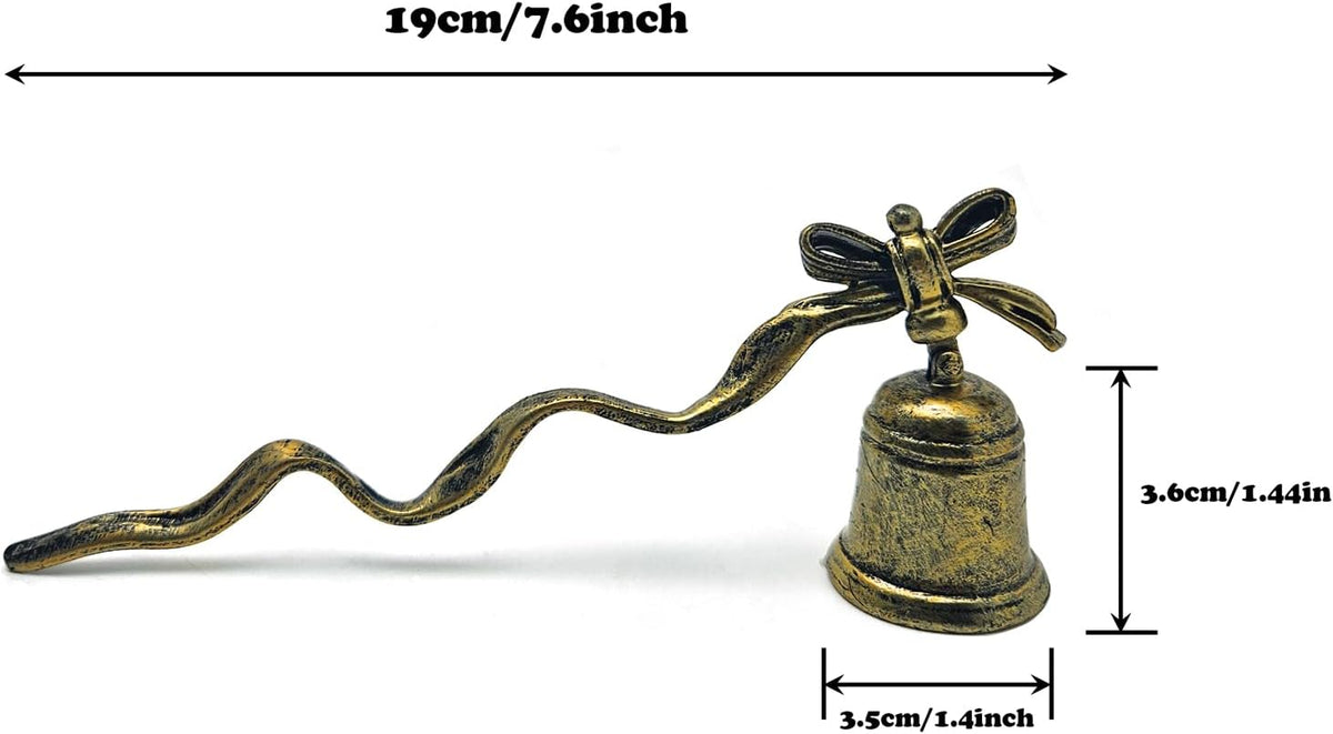 ZOOYOO Candle Snuffer,Vintage Candle Extinguisher Snuffers with Long Handle,Unique Candle Tool for
