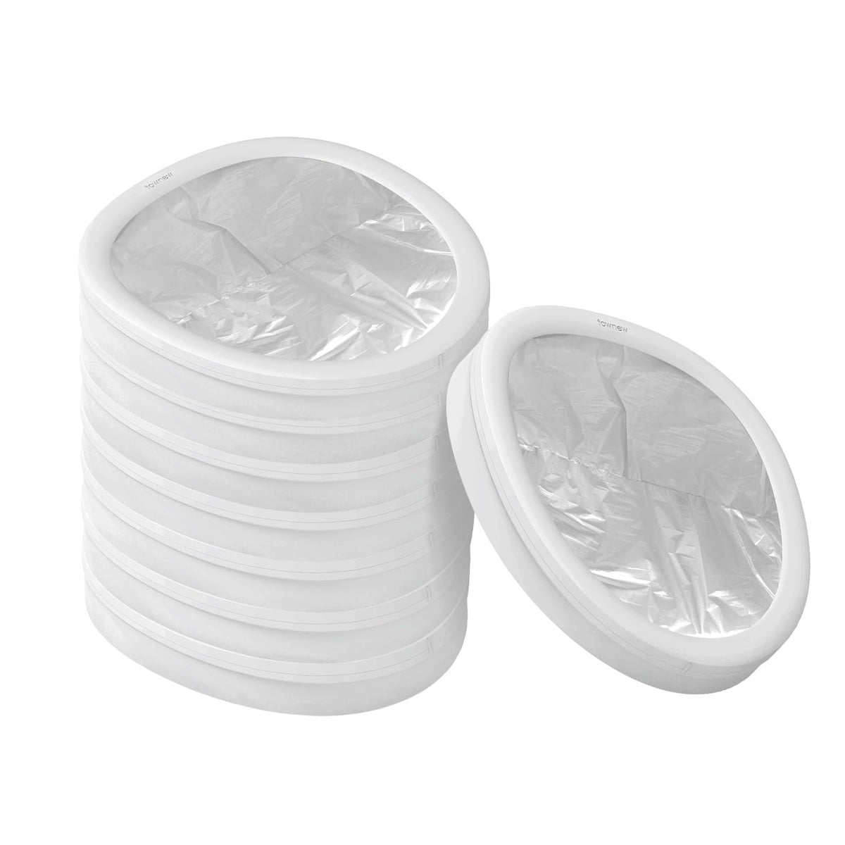 TOWNEW T Air One Official Refill Rings for Smart Bathroom Trash Can, Sturdy Trash Bags for Electric