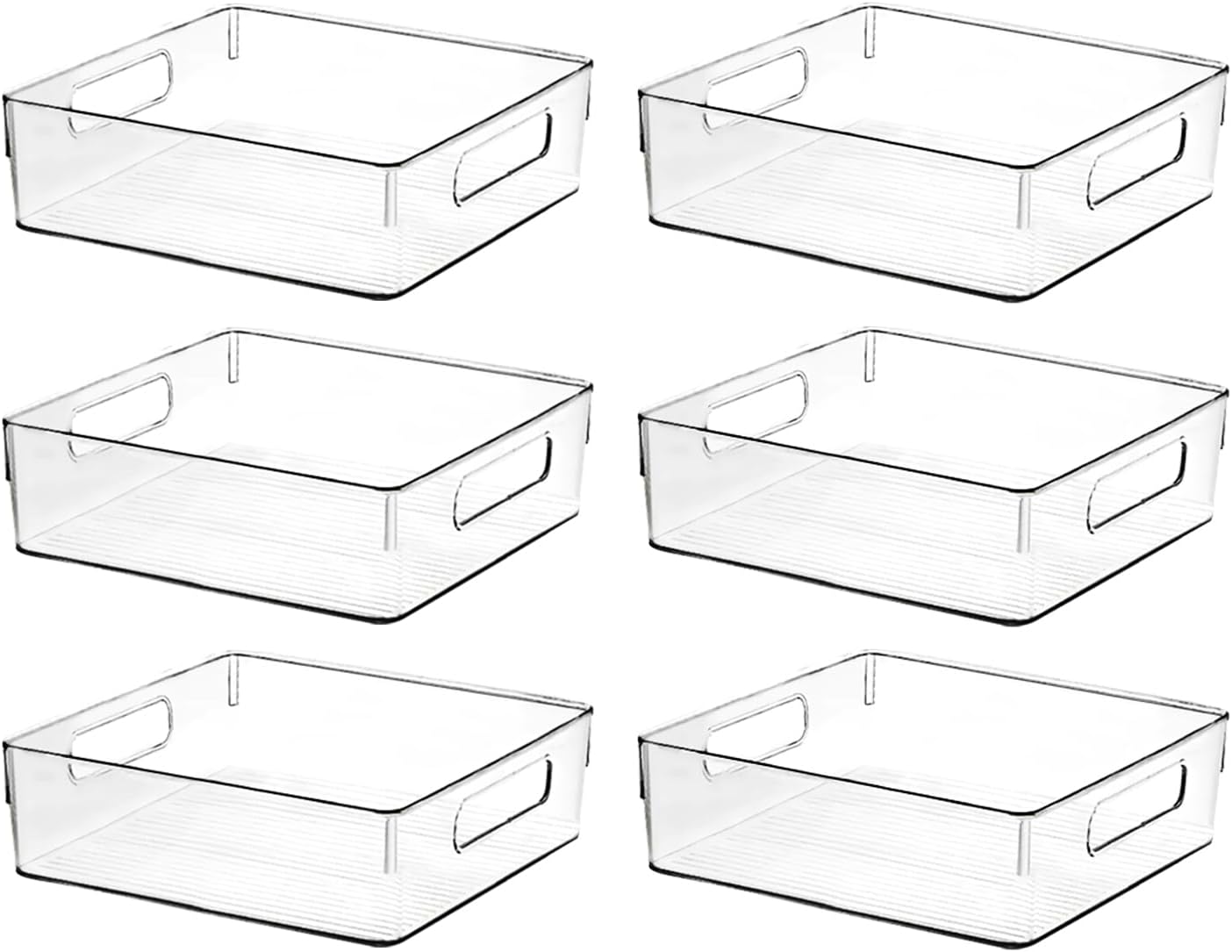 Clear Plastic Storage Bins, Pantry Organizers and Storage or Kitchen Organization and Storage