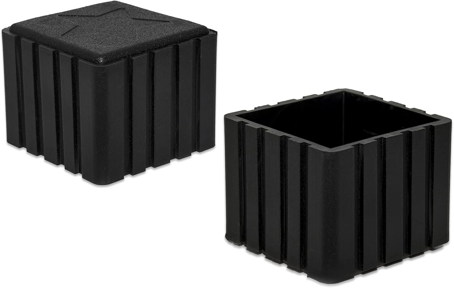 Flyshop Anti-Skid Non-Marking Synthetic Rubber Patio Chair Table Leg Caps Square Furniture Covers