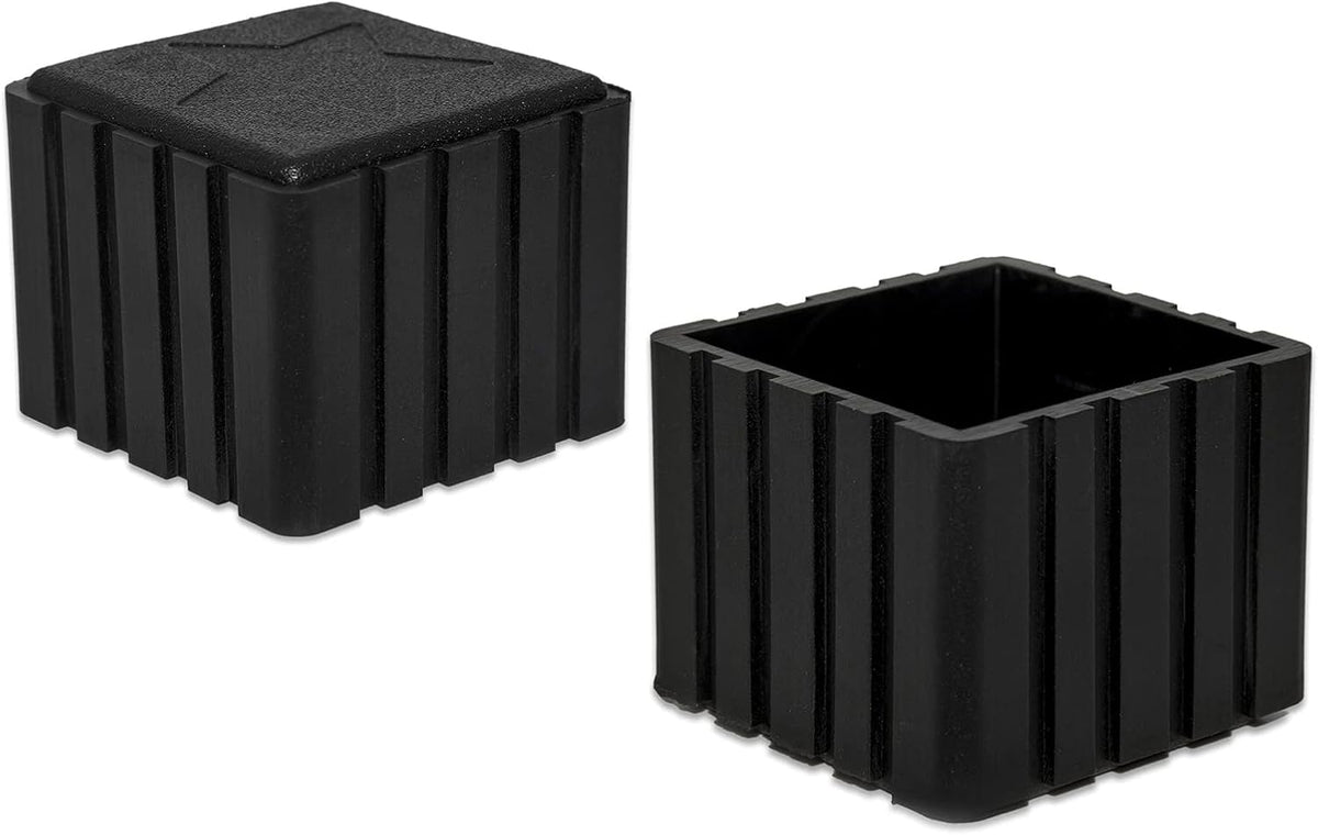 Flyshop Anti-Skid Non-Marking Synthetic Rubber Patio Chair Table Leg Caps Square Furniture Covers