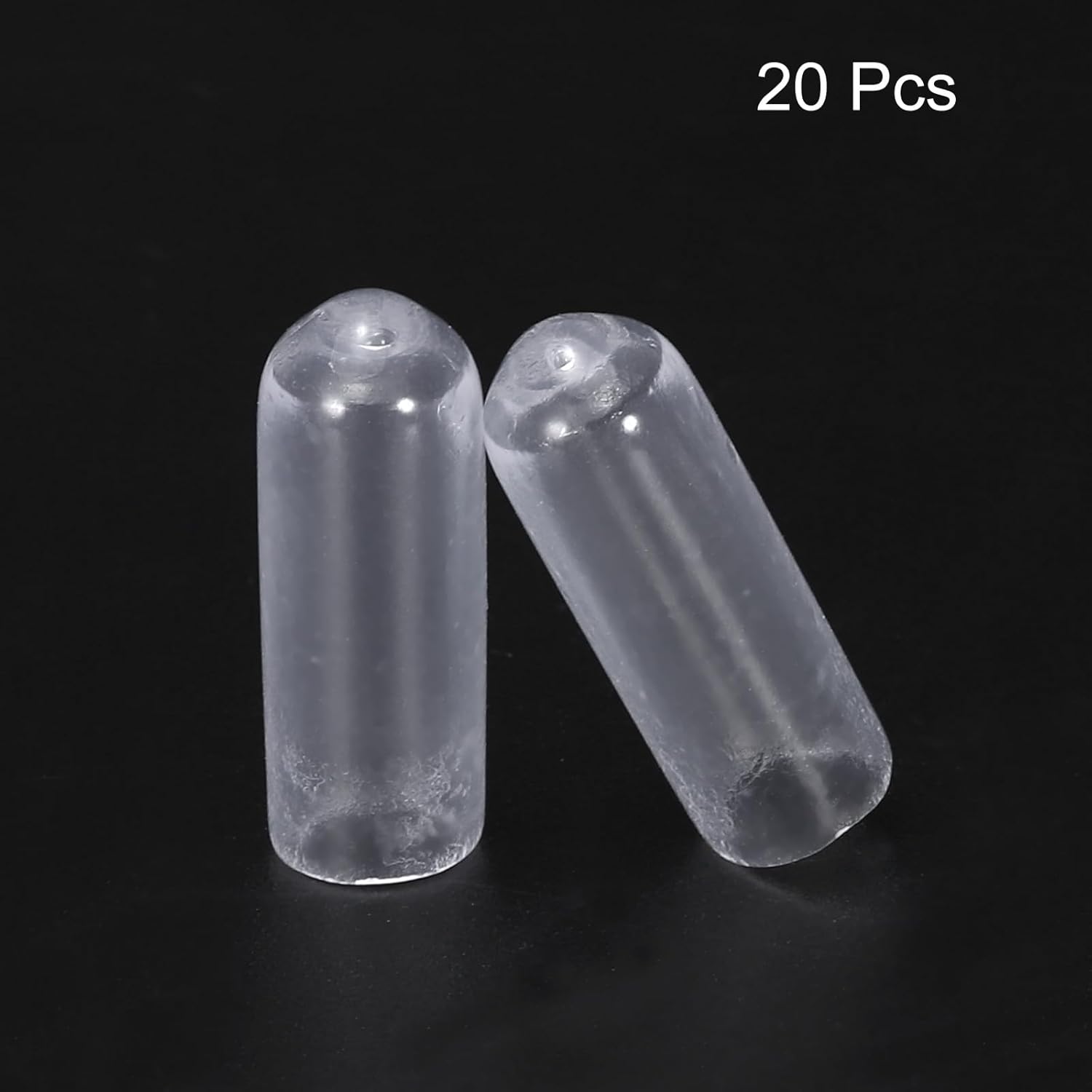 uxcell 20pcs Rubber End Caps 5mm(3/16") ID Vinyl PVC Round Tube Bolt Cap Cover Screw Thread
