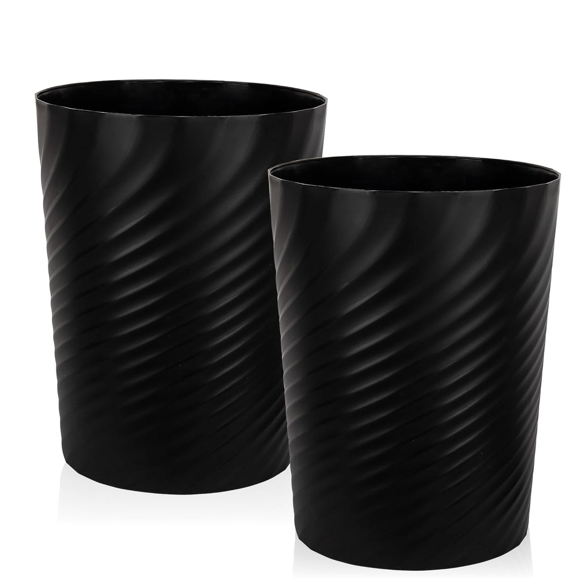 UUJOLY Plastic Small Trash Can Wastebasket, Garbage Container Basket for Bathrooms, Laundry Room