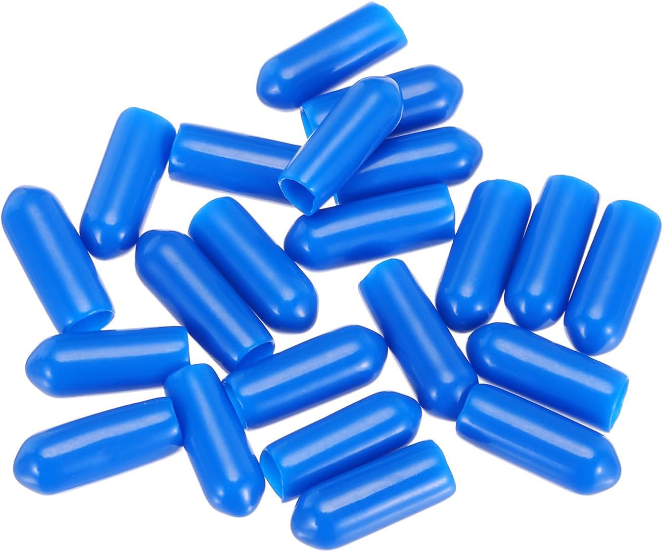 uxcell 20pcs Rubber End Caps 5mm(3/16") ID Vinyl PVC Round Tube Bolt Cap Cover Screw Thread