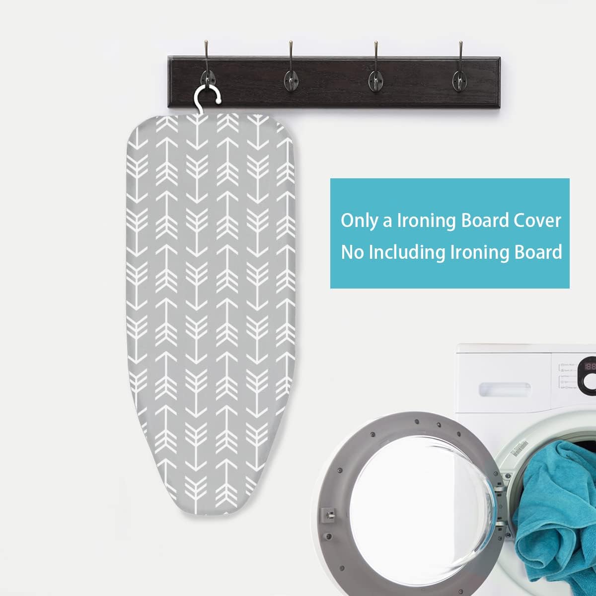 12 x 32 Tabletop Ironing Board Cover and Premium Heavy Duty 4 Layer Pad Extra Thick Padding, Heat