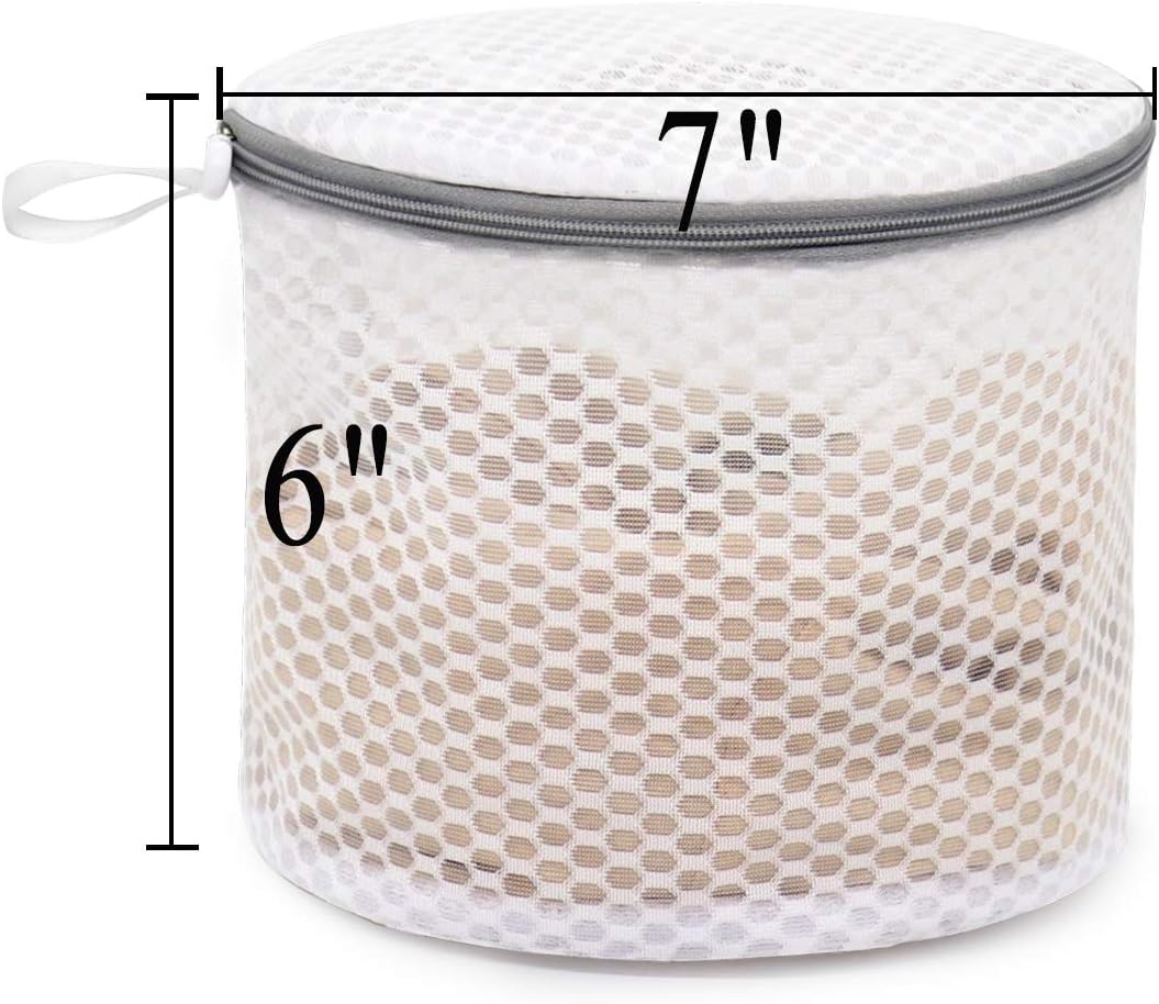 Muchfun 3Pcs Bra Wash Bags, Honeycomb Mesh Laundry Bags for Delicates, Lingerie, Intimates and