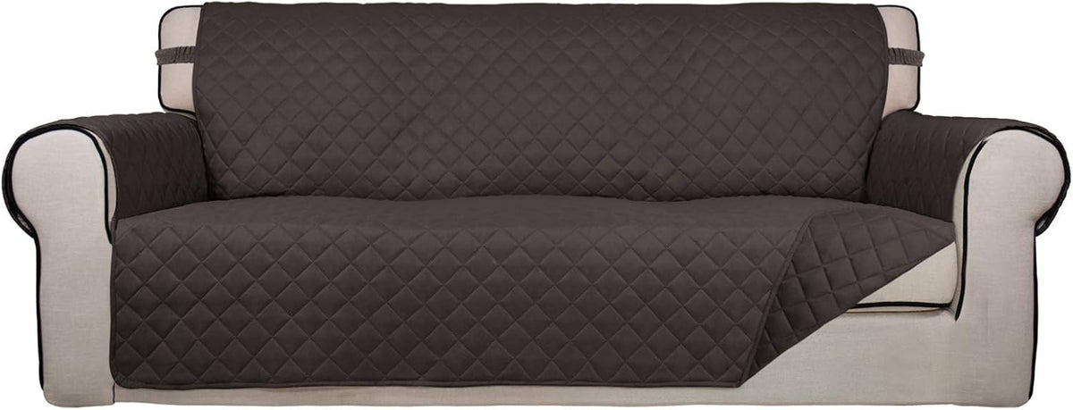 PureFit Reversible Quilted Sofa Cover, Water Resistant Slipcover Furniture Protector, Washable