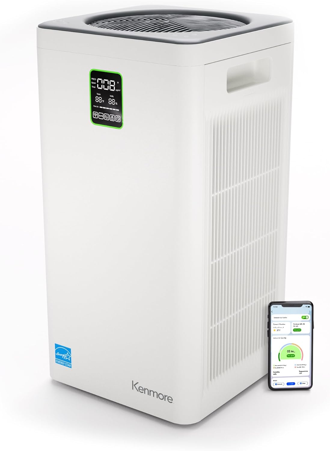 Kenmore PM4030 Air Purifier with H13 True HEPA Filter, Covers Up to 2300 Sq.Foot, 24db SilentClean