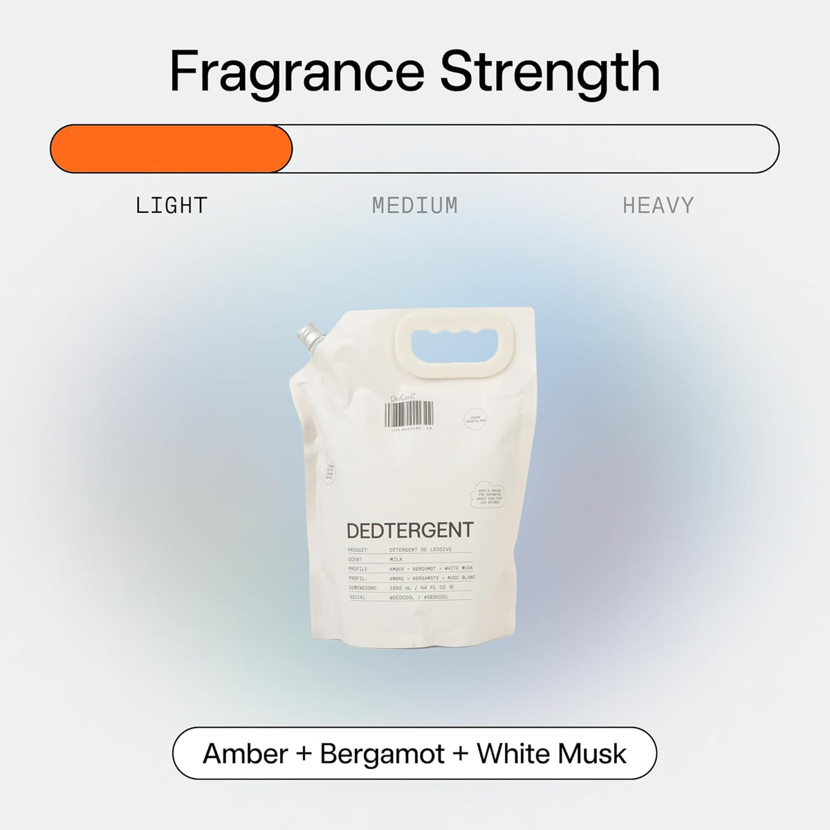 DedCool Liquid Laundry Dedtergent | Milk | Luxurious Fragrance Detergent | Removes Stains | Infused