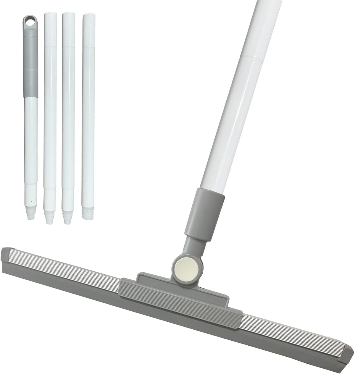 Squeegee Broom for Floor Shower Squeegee with Long Handle Rubber Wiper for Bathroom Tile Shower