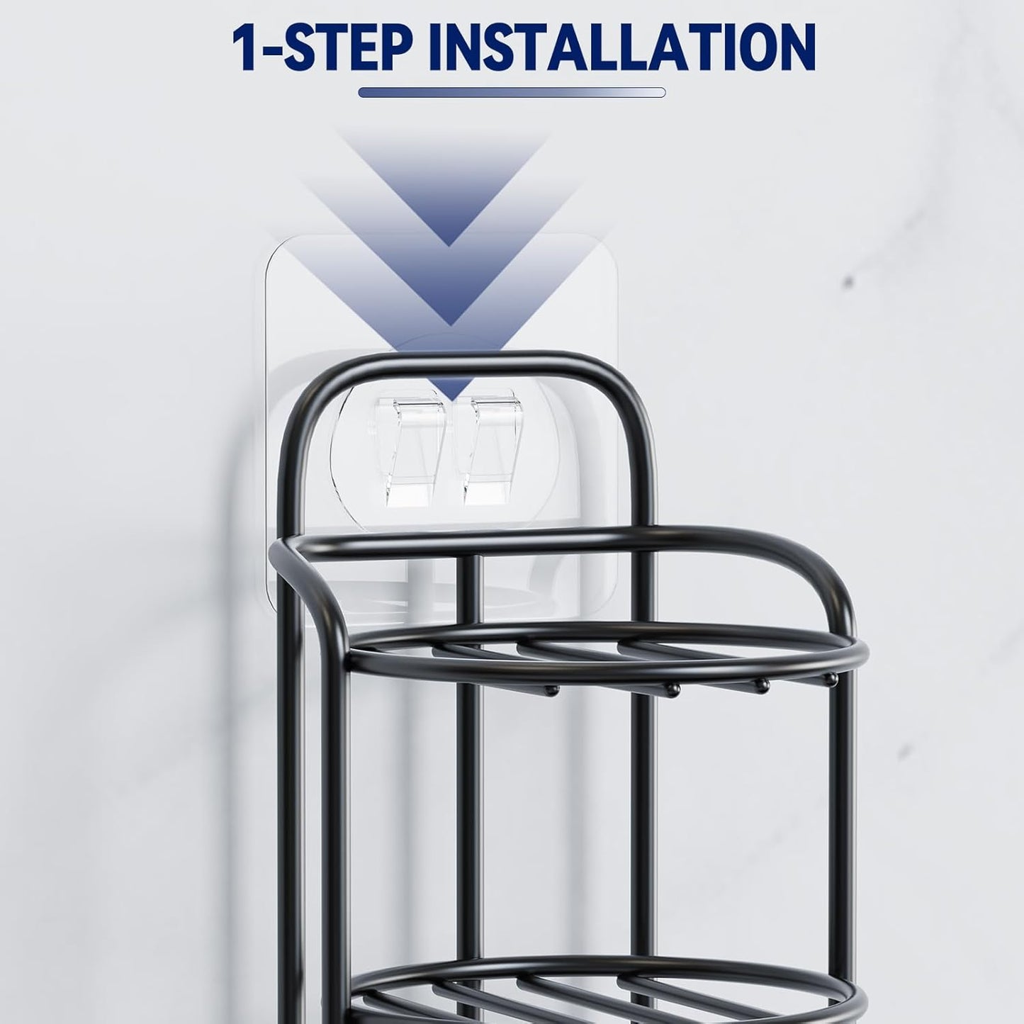 2-Tier Shower Soap Shampoo Bar Holder, Self Adhesive & Freestanding Draining Soap Dish Caddy for