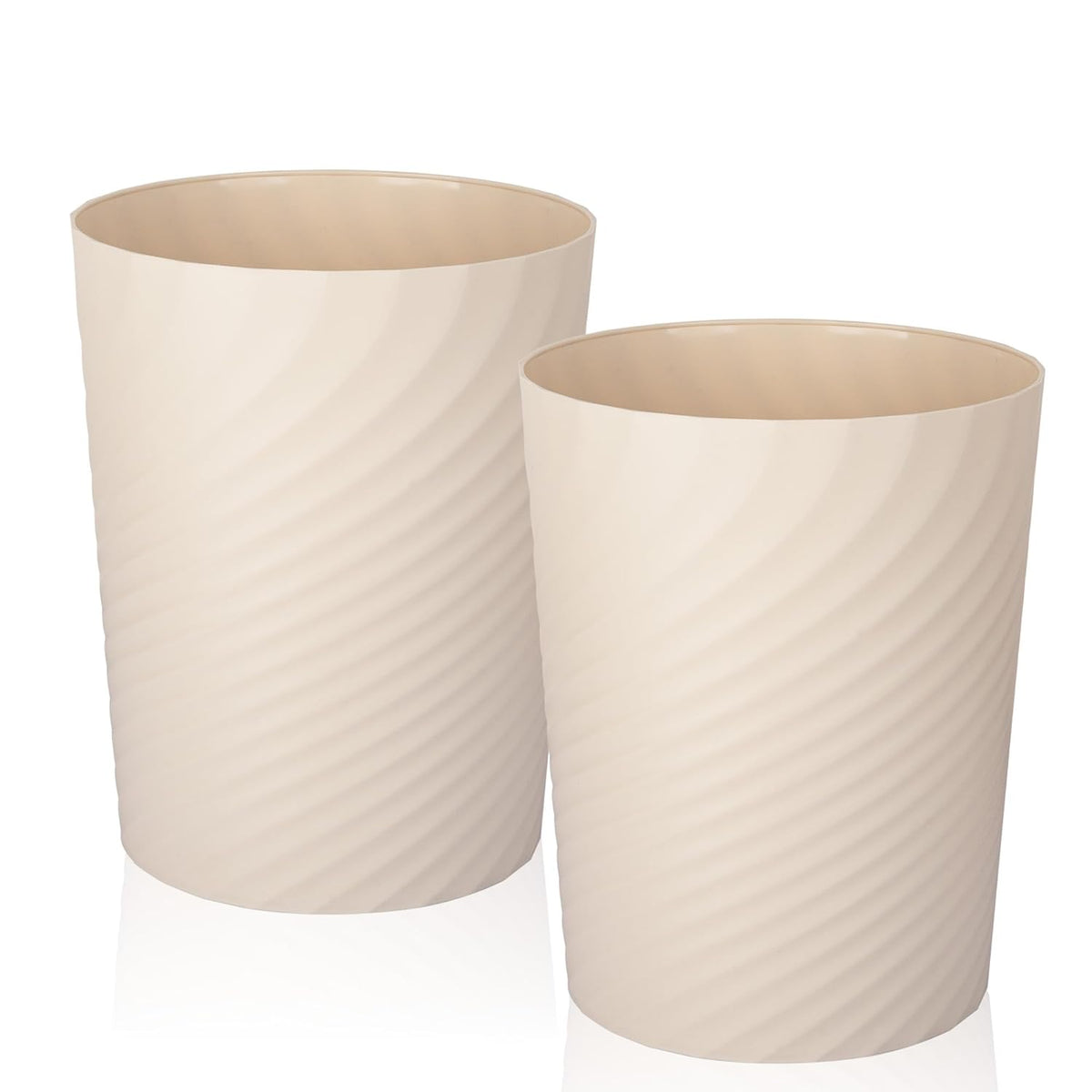 UUJOLY Plastic Small Trash Can Wastebasket, Garbage Container Basket for Bathrooms, Laundry Room
