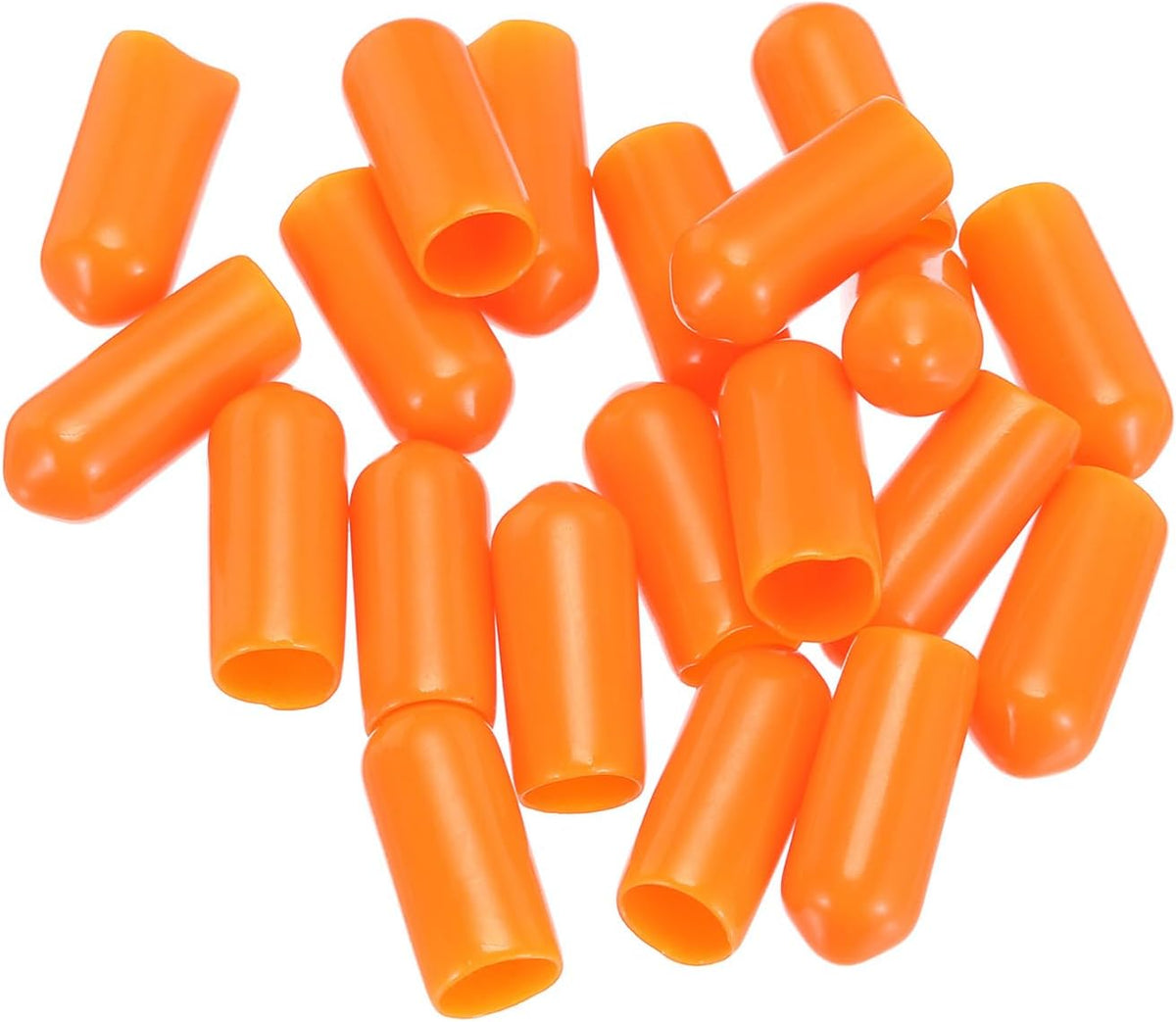 uxcell 20pcs Rubber End Caps 6mm(1/4") ID Vinyl PVC Round Tube Bolt Cap Cover Screw Thread