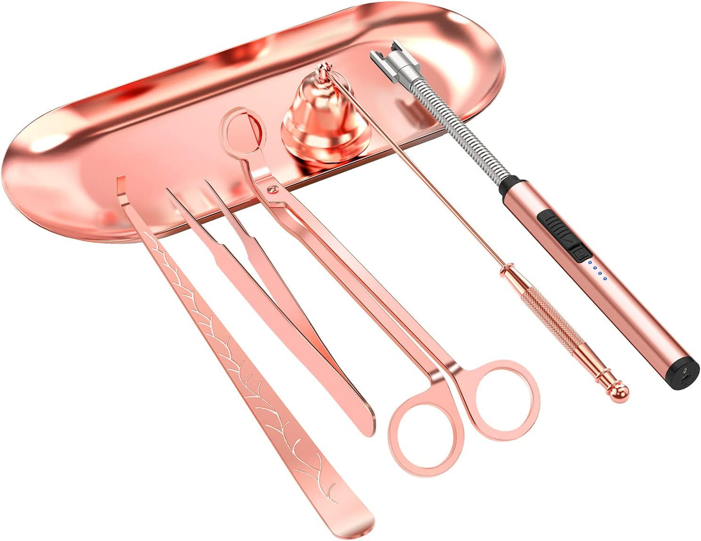 6 in 1 Candle Accessory Set,Candle Wick Trimmer Cutter,Candle Wick Dipper,Candle Wick Snuffer