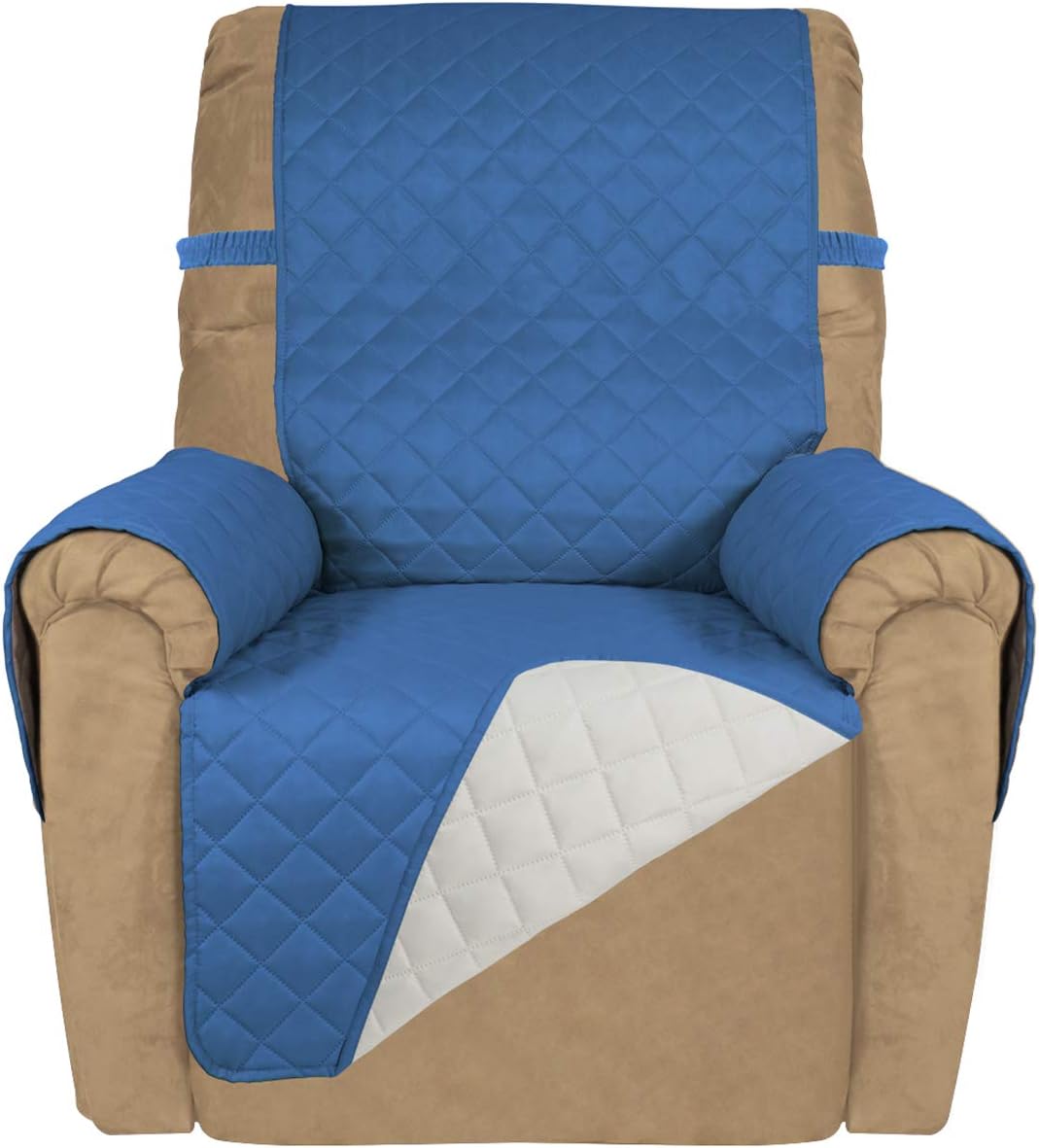 PureFit Reversible Quilted Sofa Cover, Water Resistant Slipcover Furniture Protector, Washable