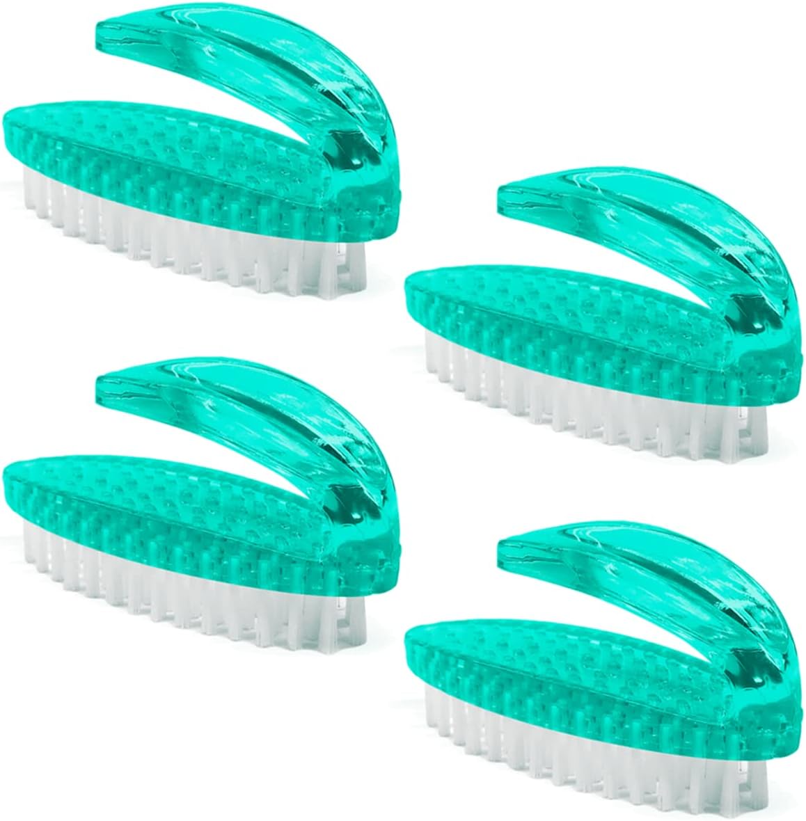 Handle Grip Nail Brush for Cleaning Fingernails Hands & Under Nails, Stiff Bristle Mechanic Scrub