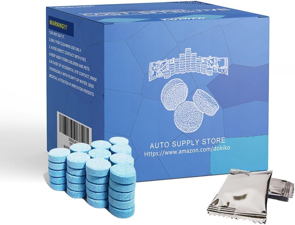 100 PCS Glass Cleaner Refill,Glass Clean Tablets, Window Clean Refill Tablets, 100 Concentrated