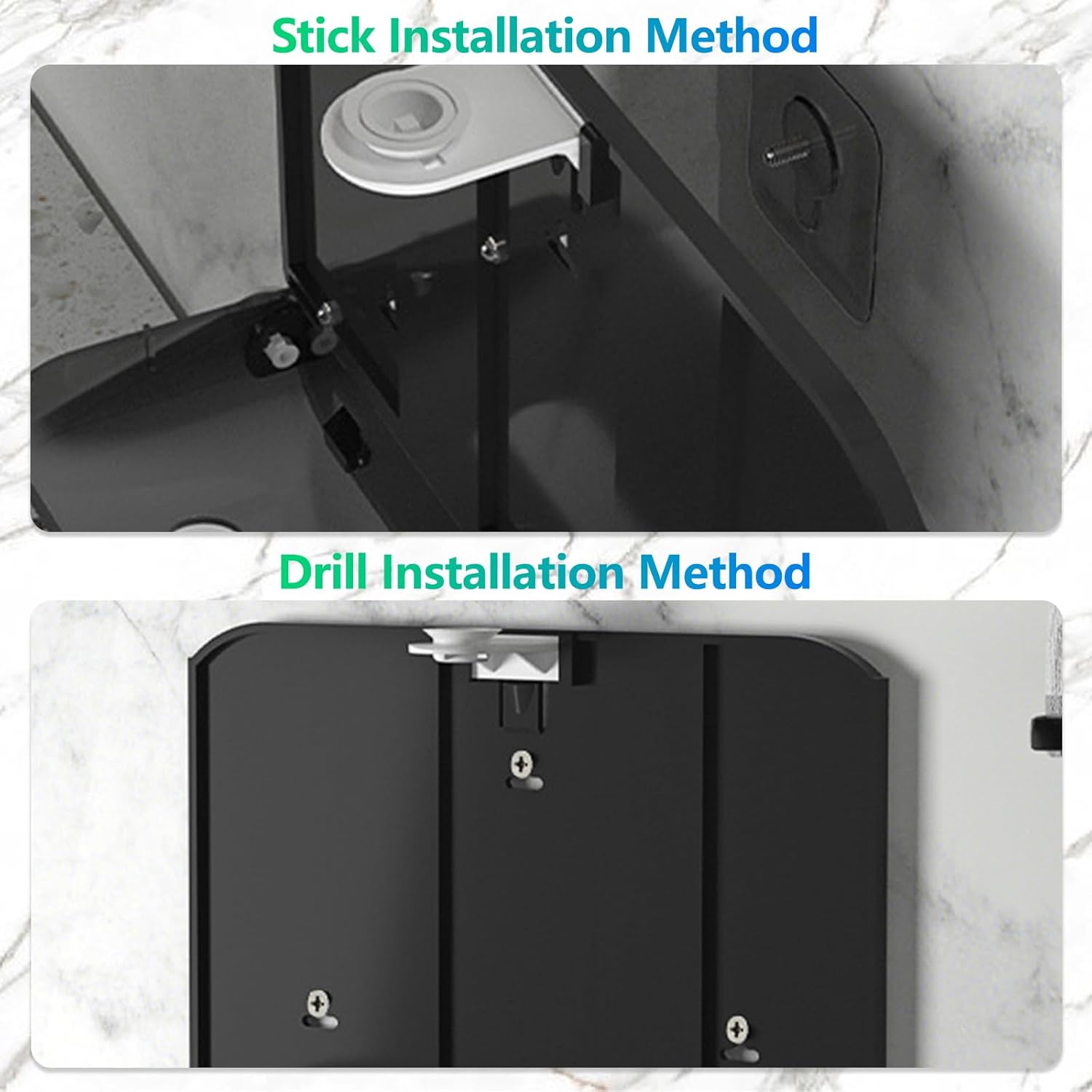 Trifold Hand Towel Dispenser for Bathroom - C Fold Paper Towel Dispenser Wall Mount with No-Hole