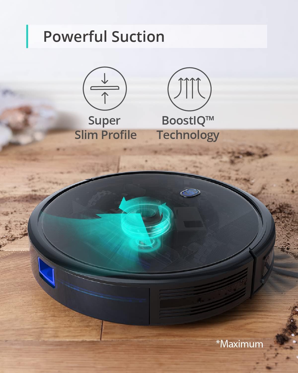 eufy Robot Vacuum 11S MAX, Super Thin, Powerful Suction, Quiet, Self-Charging Robotic Vacuum