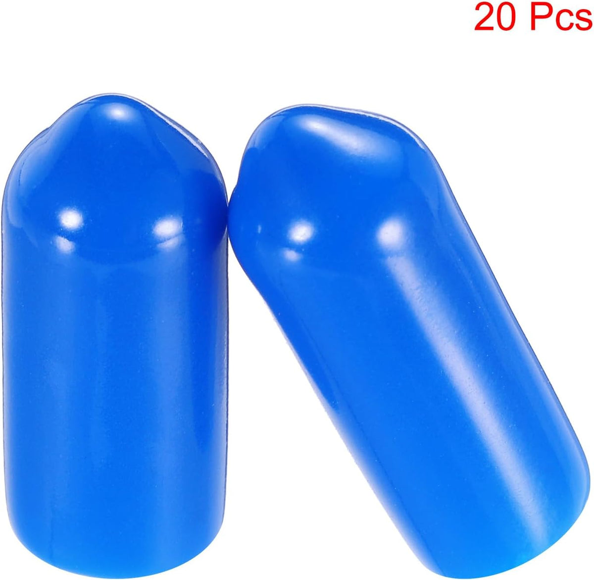 uxcell 20pcs Rubber End Caps 6mm(1/4") ID Vinyl PVC Round Tube Bolt Cap Cover Screw Thread