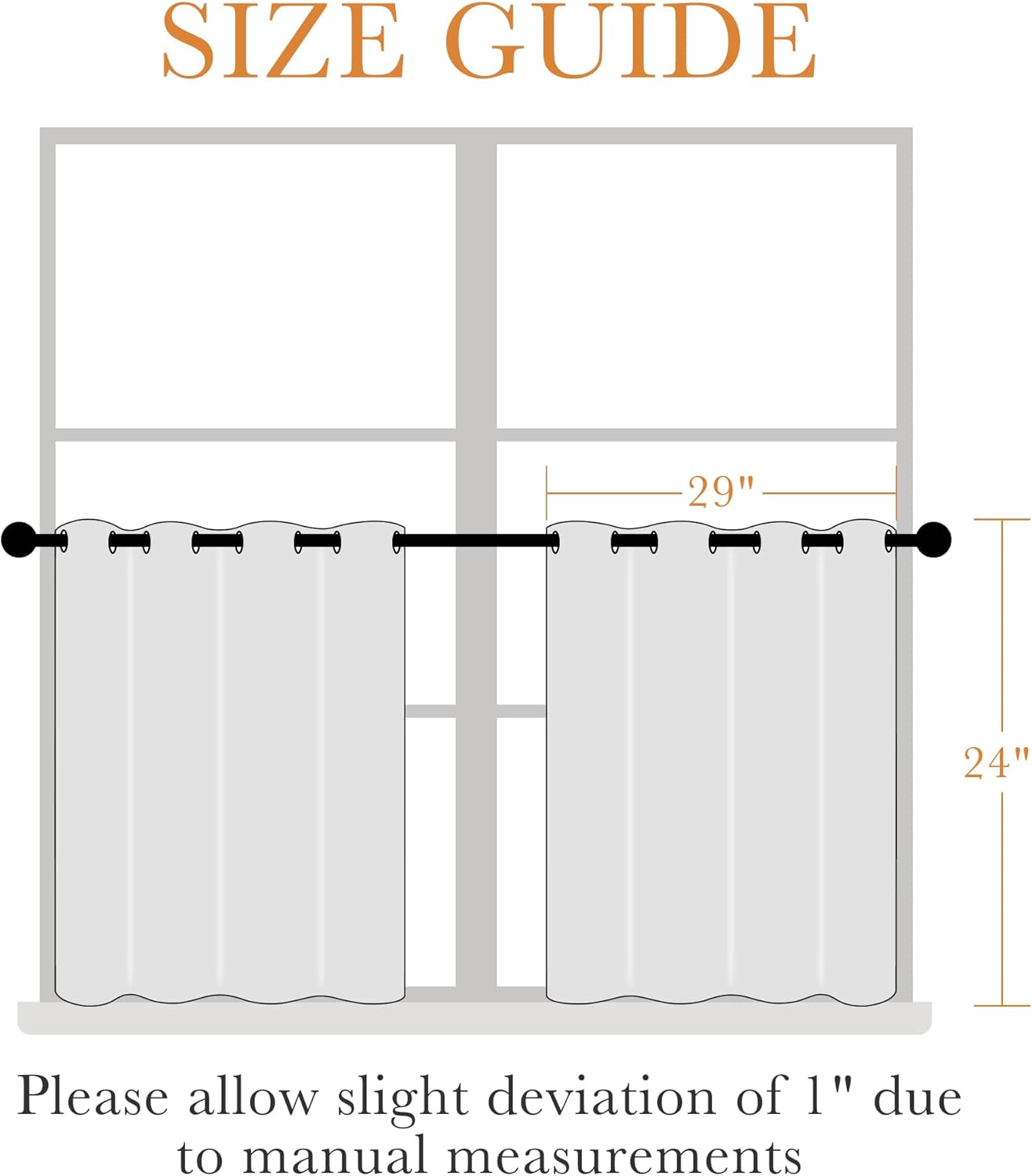 PONY DANCE Pure White Room Darkening Small Curtains, Short Drapes for Bathroom Kitchen, Thermal