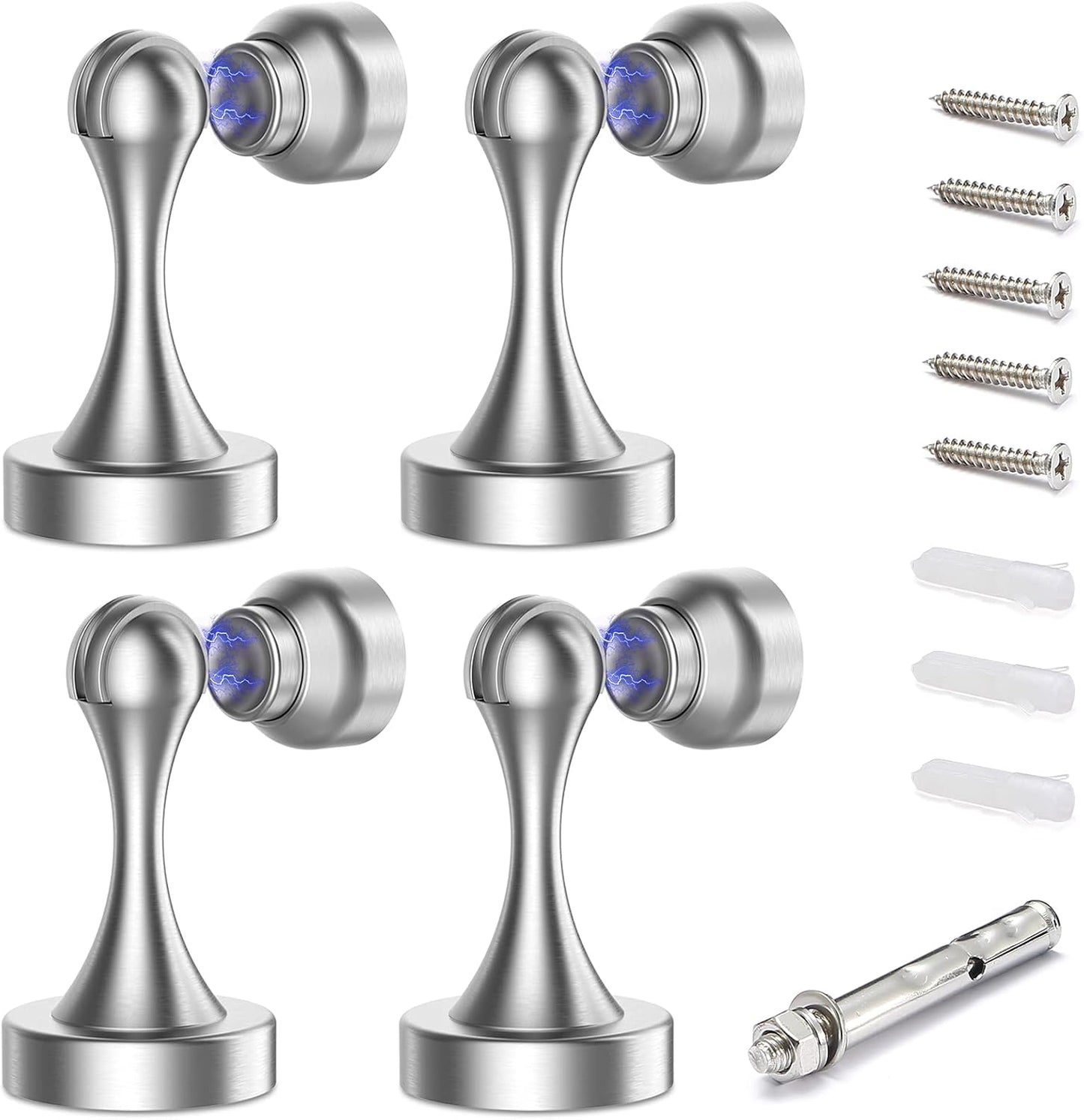 Magnetic Door Stop Stainless Steel，Door Stopper, Heavy Duty for Various Door Types, Keep Your Door