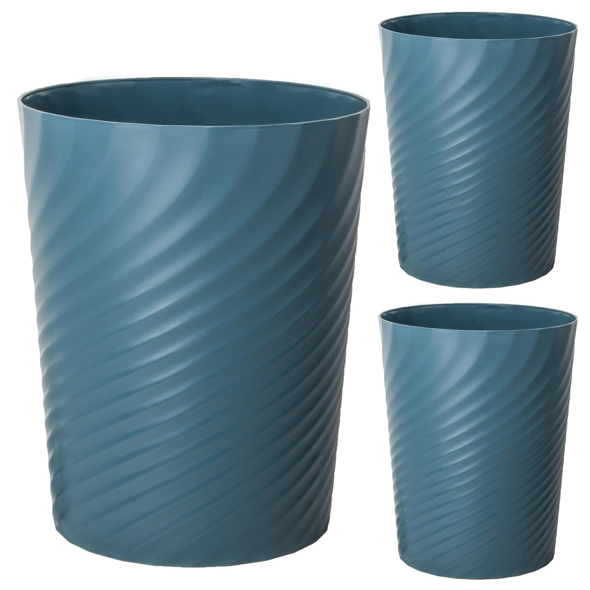 UUJOLY Plastic Small Trash Can Wastebasket, Garbage Container Basket for Bathrooms, Laundry Room