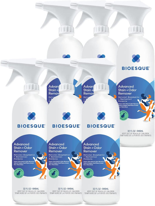 Bioesque Advanced Stain + Odor Remover, Pet-Friendly Natural Enzymatic & Bacterial Formula