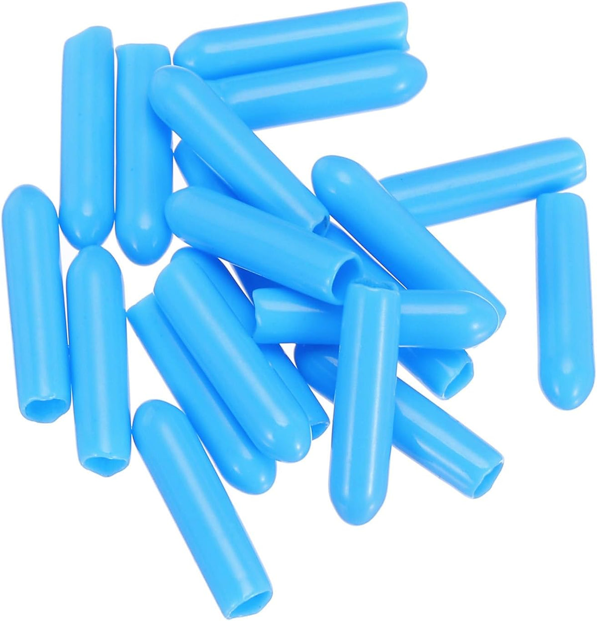 uxcell 20pcs Rubber End Caps 3mm(1/8") ID Vinyl PVC Round Tube Bolt Cap Cover Screw Thread
