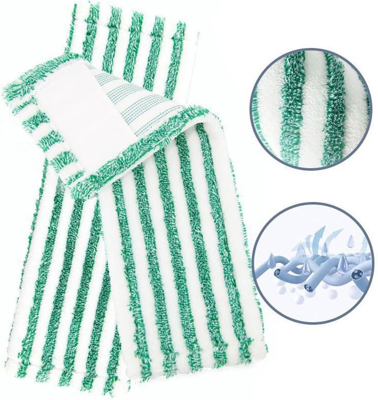 2 Pack Replacent Mop Refills Compatible with Libman Wet & Dry Microfiber Mop,Reusable Washable