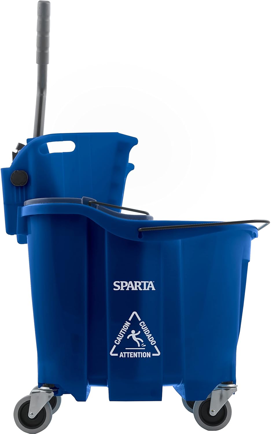 Carlisle FoodService Products Omnifit Mop Bucket with Side Press Wringer and Soiled Water Insert