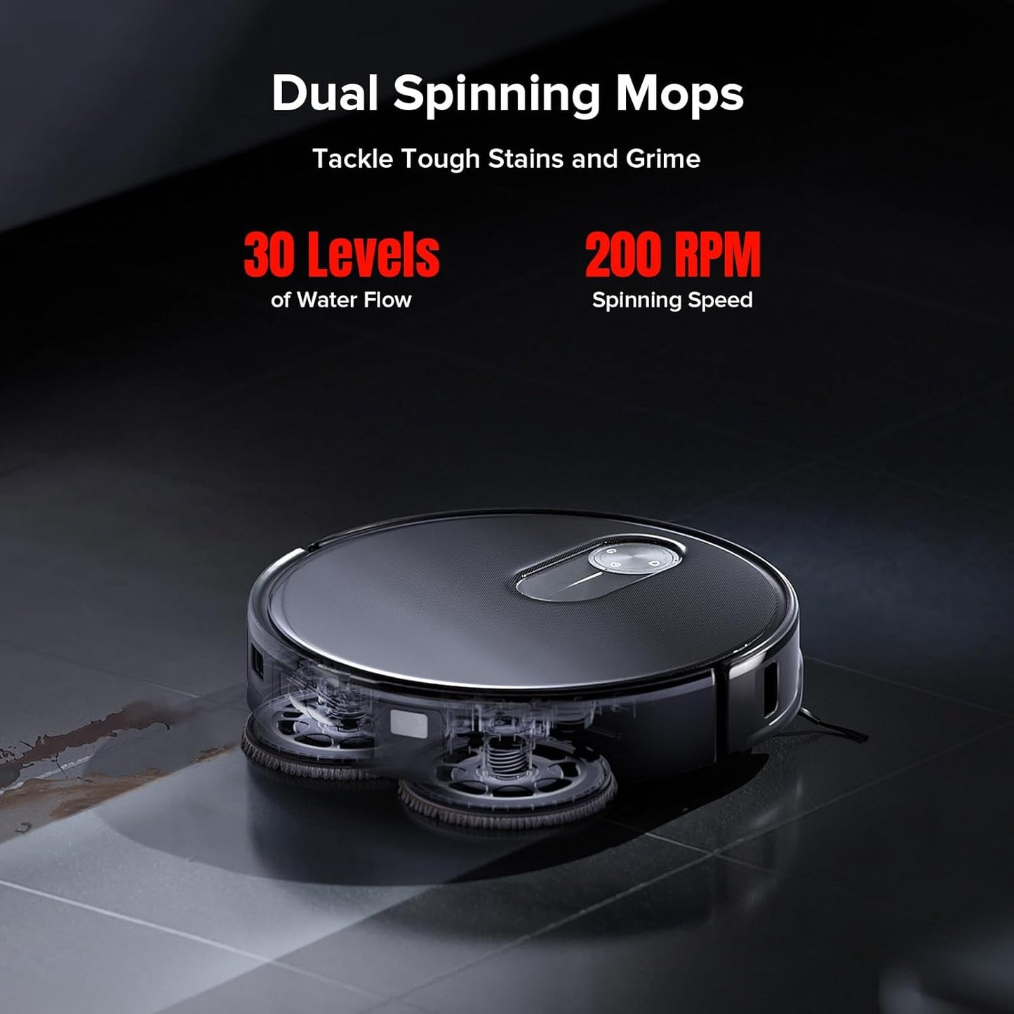roborock Qrevo Slim Robot Vacuum and Mop Combo, 8.2cm Ultra-Slim, 3D Sensing Tech, Advanced