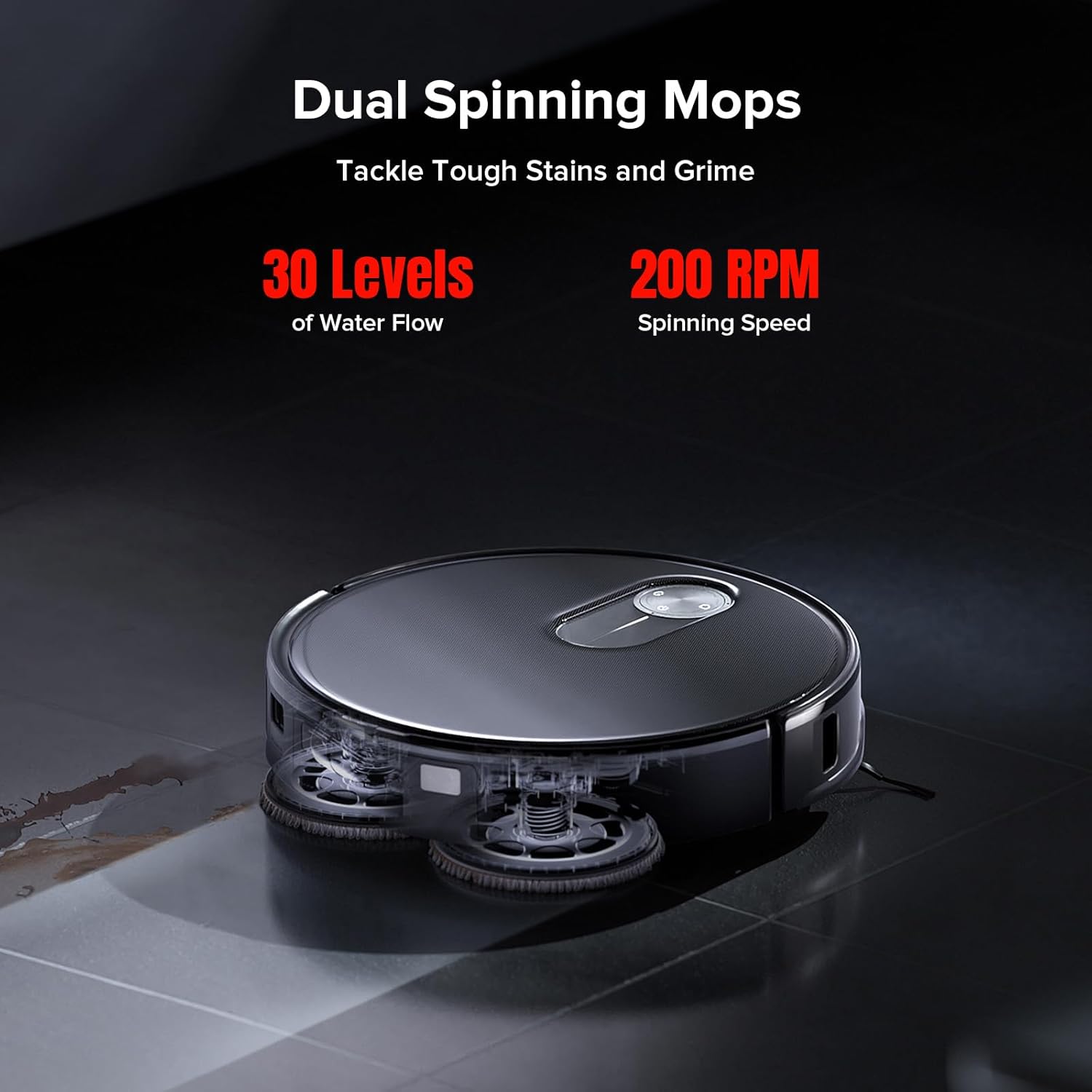 roborock Qrevo Slim Robot Vacuum and Mop Combo, 8.2cm Ultra-Slim, 3D Sensing Tech, Advanced