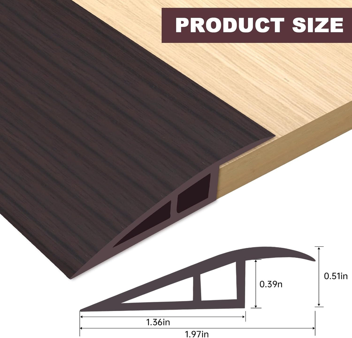 Vinyl Door Threshold Flooring Transition Strip Self Adhesive Carpet Edging Strip for Laminate