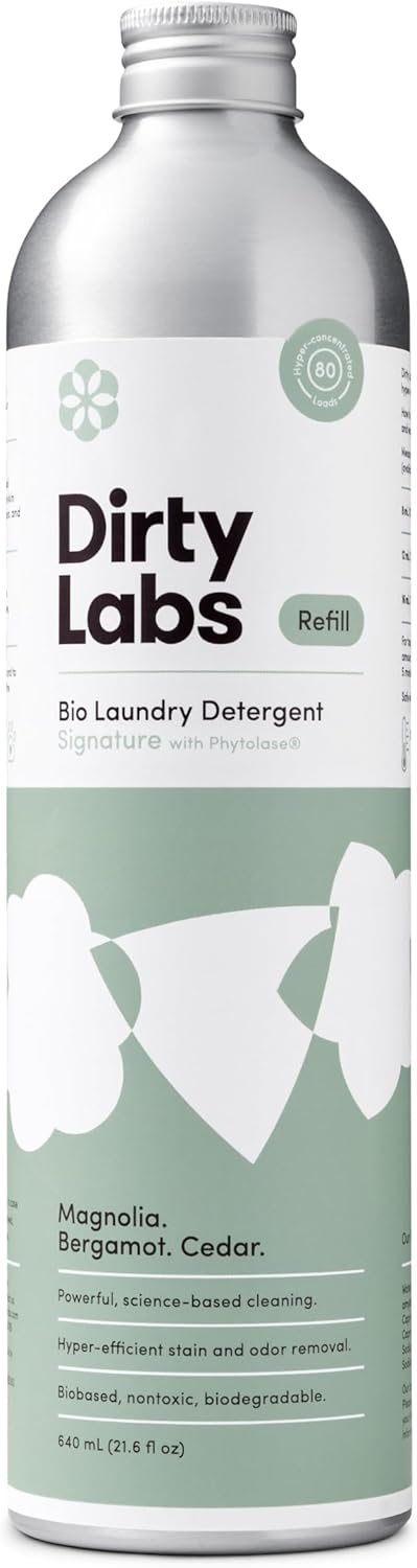 Dirty Labs | Signature Scent Bio-Liquid Laundry Detergent 80 Loads (21.6 fl oz) Hyper-Concentrated