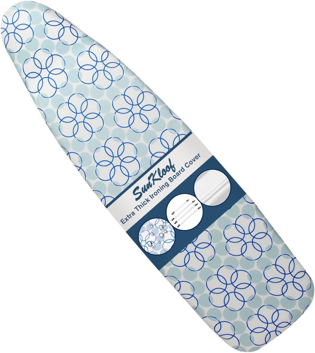 Ironing Board Cover and Pad, Resist Scorching and Staining, 15x54 Reflective Silicone Ironing Board