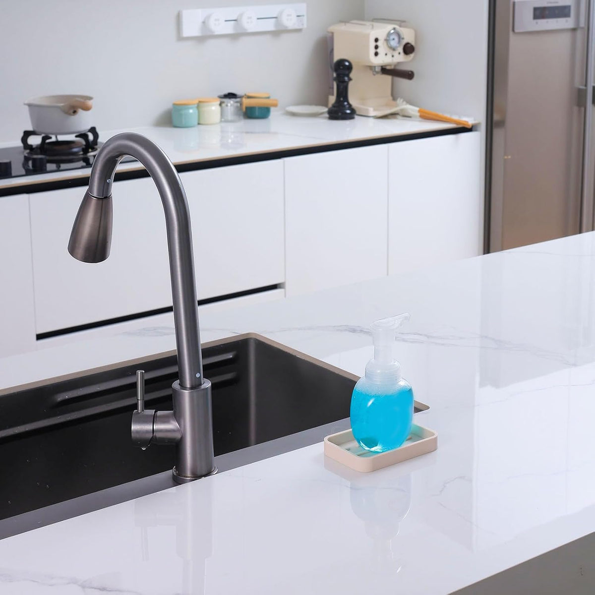 Silicone Kitchen Sink Organizer Tray for Multiple Usage,Easy Clean Sponges Holder for Kitchen