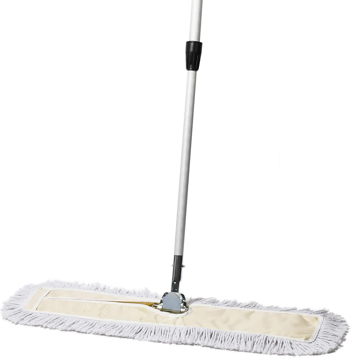 Commercial Dust Mop – 30 Inch Floor Sweeper for Hardwood, Reusable Cotton Mop Head, Extendable