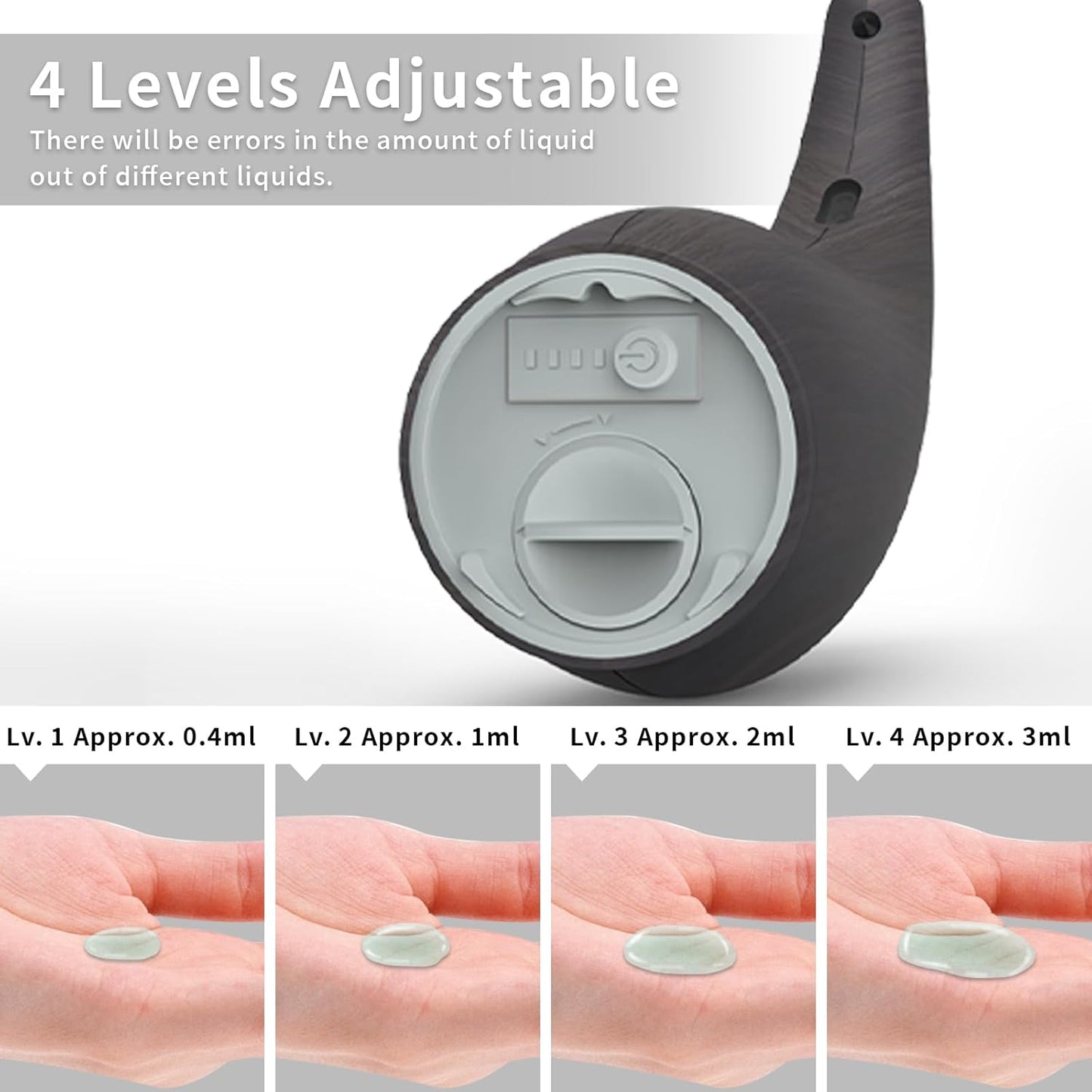 Automatic Soap Dispenser Touchless,400ML Hand & Dish Countertop Electric Liquid Dispenser with